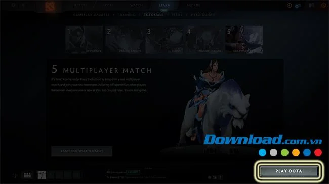 نحوه بارگیری و نصب Dota 2