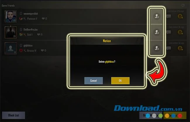نحوه لغو دوستان در PUBG Mobile