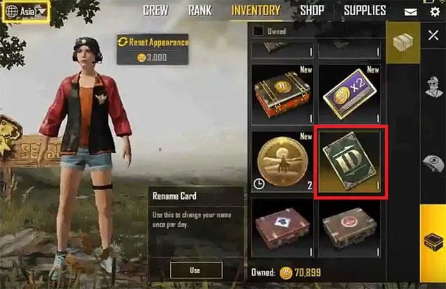 دستورالعمل تغییر نام کاراکتر در PUBG Mobile