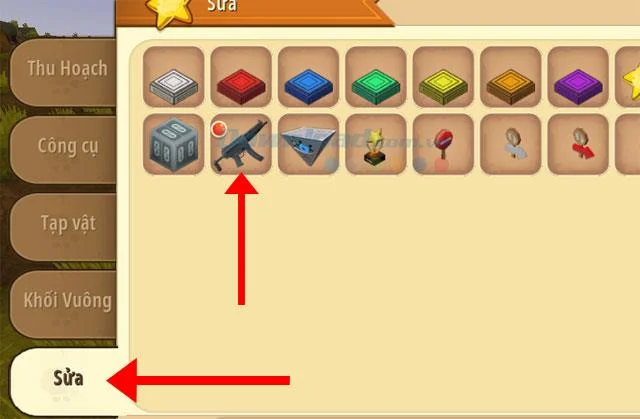 نحوه ساخت یک اسلحه ویژه در Mini World: Block Art