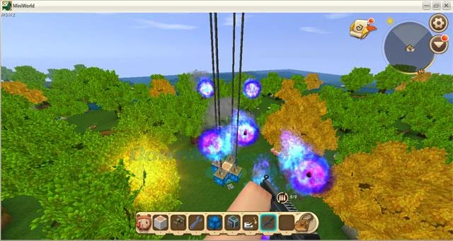 نحوه ساخت یک اسلحه ویژه در Mini World: Block Art