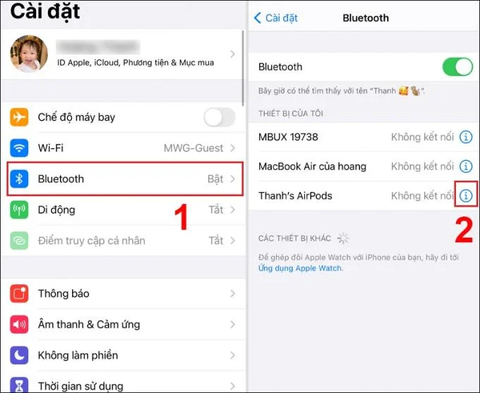 Cómo identificar la vida, el nombre de los auriculares AirPods con precisión y rapidez
