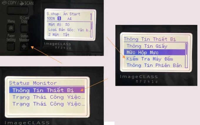 인쇄 된 페이지 수와 토너 카트리지의 남은 페이지 수를 확인합니다.