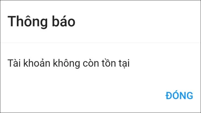 존재하지 않는 계정을보고하는 Zalo는 무엇입니까?  계정 삭제 후주의 사항 4 개