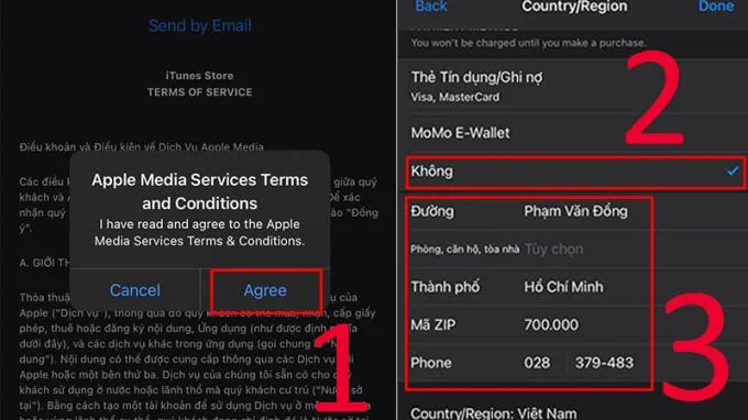 iPhone, iPad에서 App Store 계정을 베트남으로 로밍하는 방법