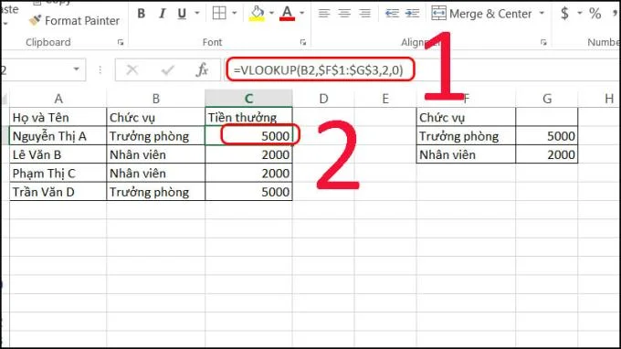 Excel에서 VLOOKUP, INDEX, ...를 사용하는 방법 알아야 할 사항