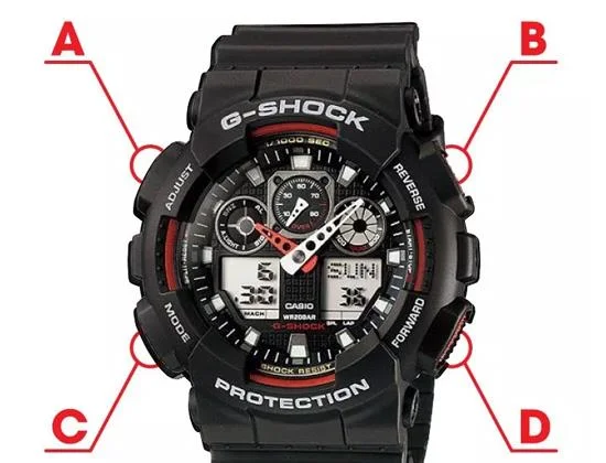 Como ajustar a data e a hora nos botões simples do Casio 4