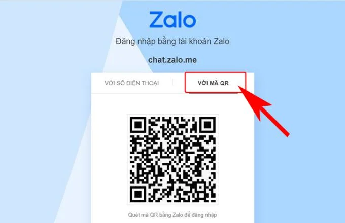 Zalo 登錄界面