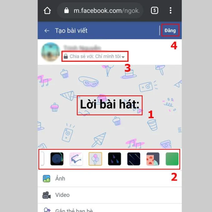 Facebook kısa durum yayını