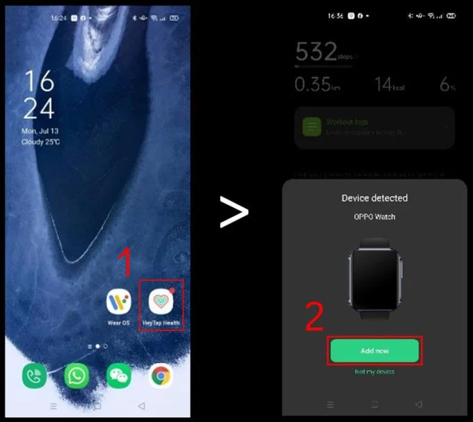 Petunjuk mengenai cara menghubungkan OPPO Watch Series dengan telefon Android dan iOS
