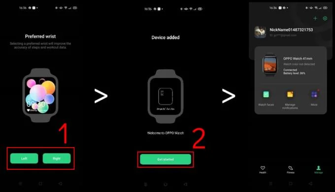 Petunjuk mengenai cara menghubungkan OPPO Watch Series dengan telefon Android dan iOS