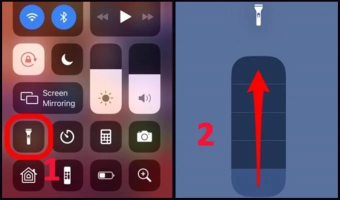 iPhone에서 빠르고 간단하게 손전등을 켜고 끄는 방법