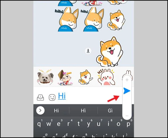 Zalo 글꼴 크기 조정 과정