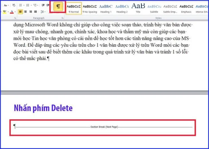 Word 2016, 2010, 2007, 2003'te boş sayfaları silmenin 2 yolu