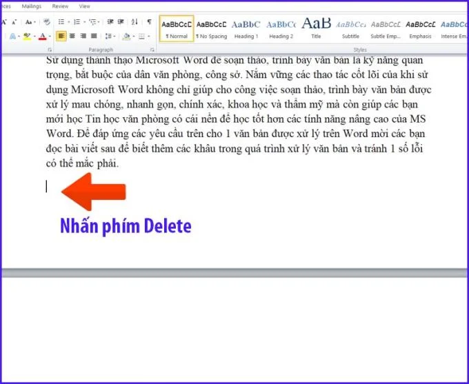 Word 2016, 2010, 2007, 2003'te boş sayfaları silmenin 2 yolu