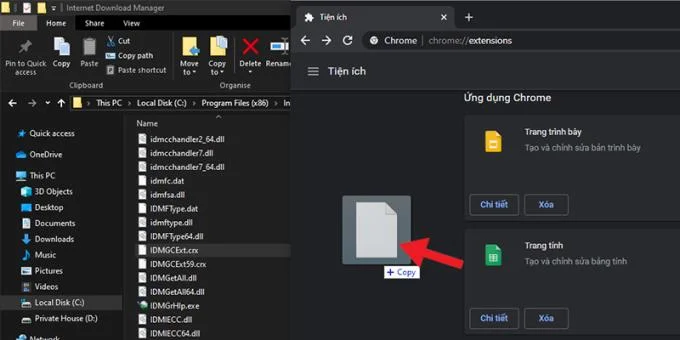 IDM'nin nasıl düzeltileceğine ilişkin talimatlar, Chrome'daki indirme bağlantılarını otomatik olarak yakalamıyor