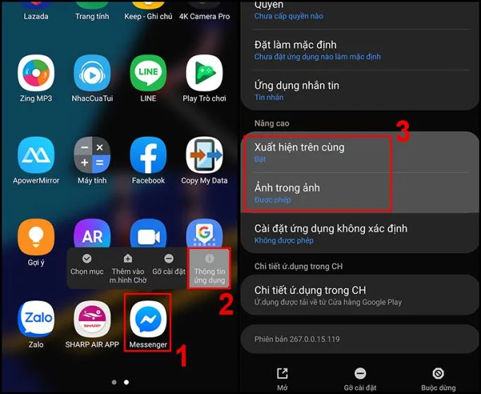 Android telefon ekranında Messenger mesajlarının görüntülenmesi nasıl etkinleştirilir