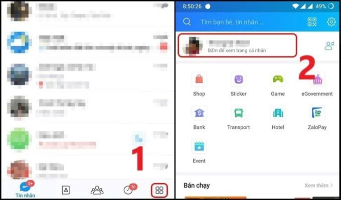更換 Zalo 封面照片