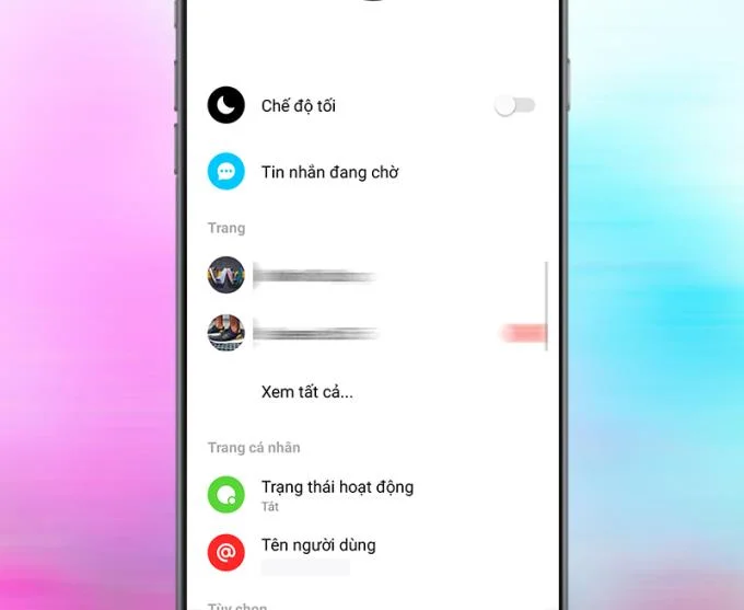 Messenger言語変更後