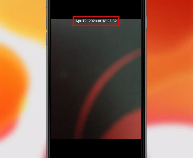 튜토리얼 2 iPhone의 날짜 표시로 사진을 찍는 방법은 매우 쉽습니다.