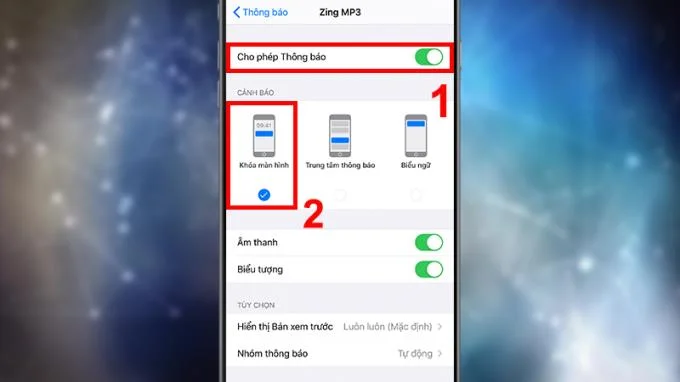 Android, iPhone의 잠금 화면에서 Zing MP3 표시를 활성화하는 방법