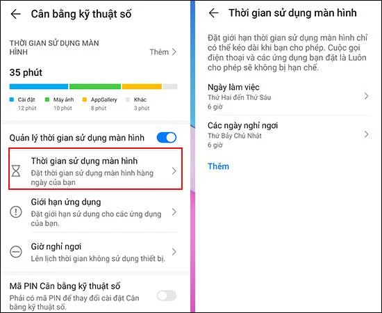Çocuk kilidi nasıl etkinleştirilir, Huawei Nova 7i'de kullanım süresini sınırlayın