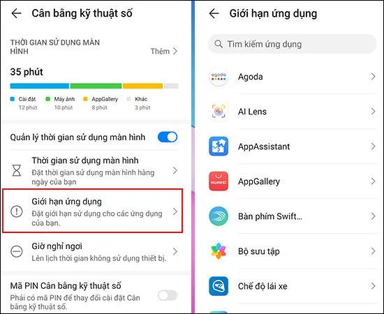 Çocuk kilidi nasıl etkinleştirilir, Huawei Nova 7i'de kullanım süresini sınırlayın