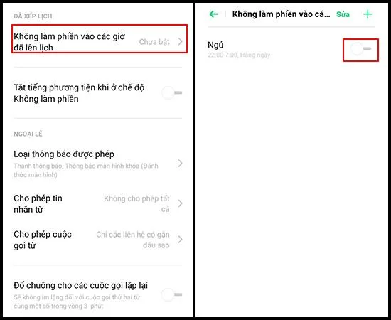 OPPO A31'de rahatsız etmeyin özelliğinin nasıl etkinleştirileceğine ilişkin talimatlar