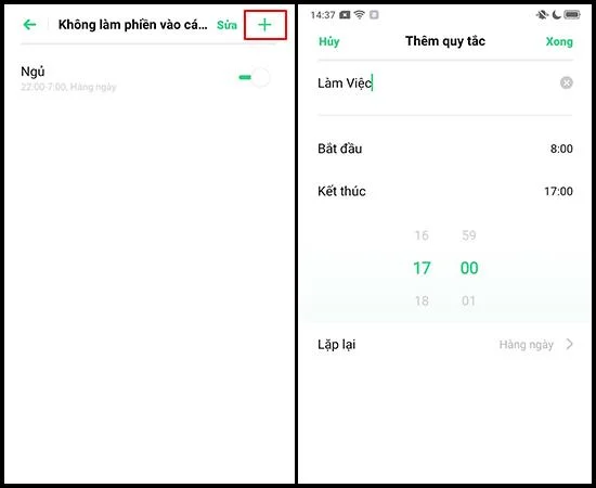 OPPO A31'de rahatsız etmeyin özelliğinin nasıl etkinleştirileceğine ilişkin talimatlar