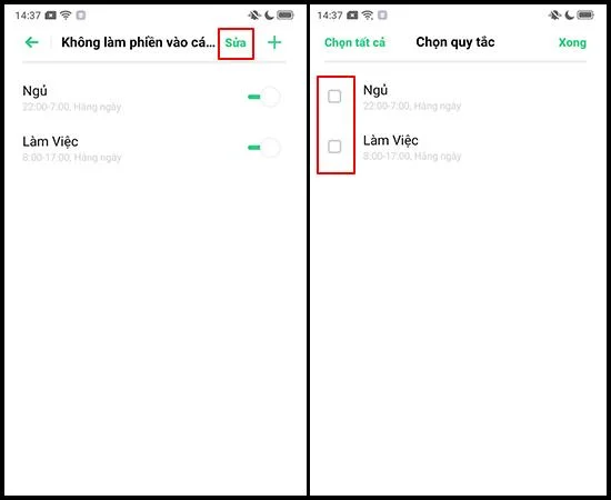 OPPO A31'de rahatsız etmeyin özelliğinin nasıl etkinleştirileceğine ilişkin talimatlar
