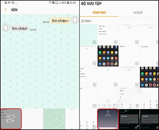 Samsung Galaxy Note 8'de mesajlaşma arka planının nasıl değiştirileceğine ilişkin talimatlar