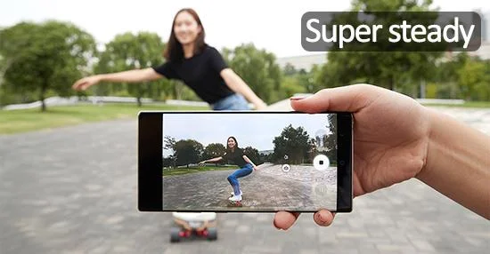 삼성 휴대폰에서 Super Steady 떨림 방지 기술 확인