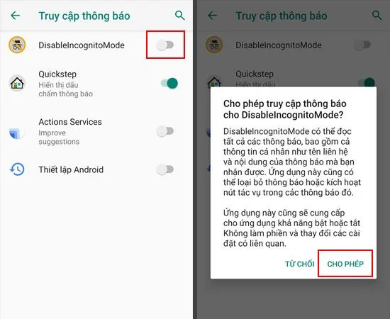 Android'de Chrome'un gizli modu nasıl devre dışı bırakılır