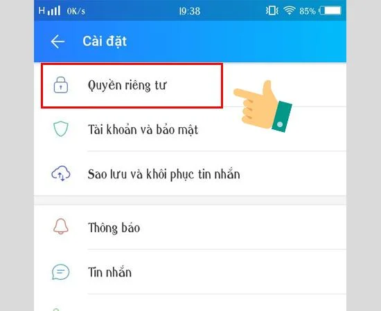 Zalo'da telefon numaralarını ve kişisel bilgileri gizlemenin en kolay yolu