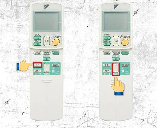 Daikin klimaların açılıp kapanması için bir zamanlayıcının ayarlanması çok basit ve yapılması kolaydır