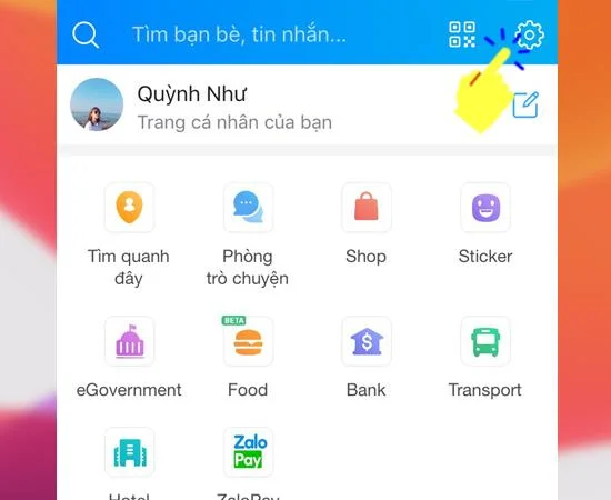 選擇設置圖標