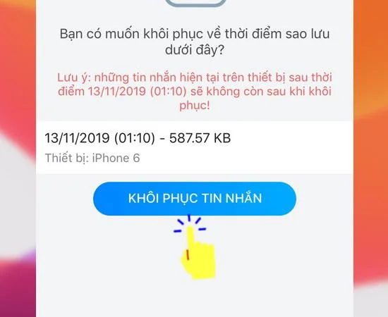 選擇恢復設備