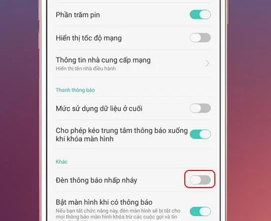 Activare lumina de notificare OPPO F1 Plus
