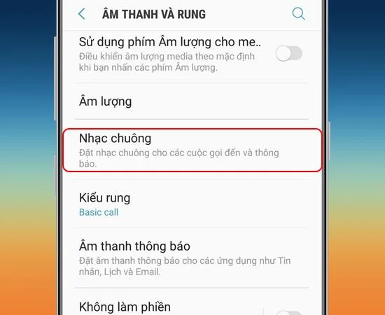 Klingelton auswählen
