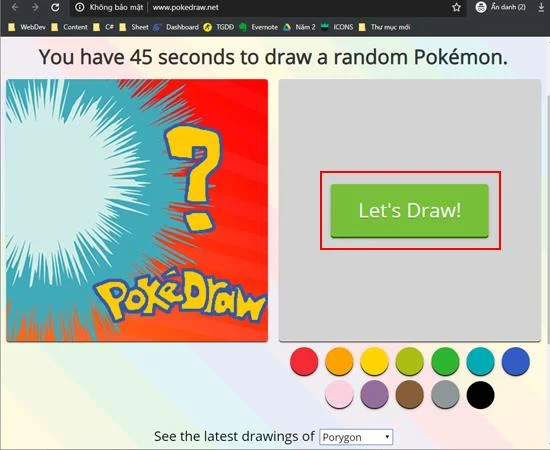 Bilgisayarınızda Pokemon çizmek için göz ardı edemeyeceğiniz web sitesi