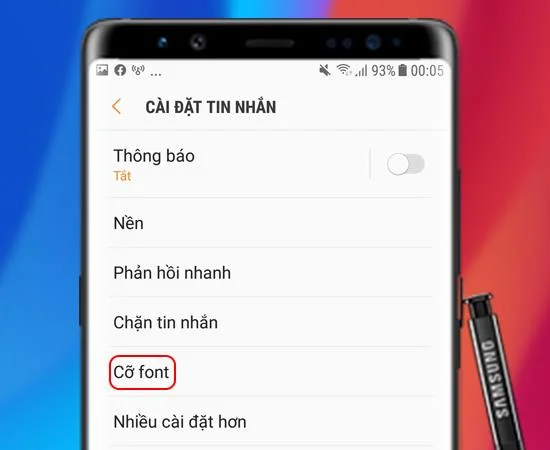Samsung Galaxy Note 8에서 글꼴 크기를 변경하는 6 단계