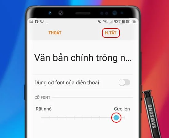 Samsung Galaxy Note 8에서 글꼴 크기를 변경하는 6 단계
