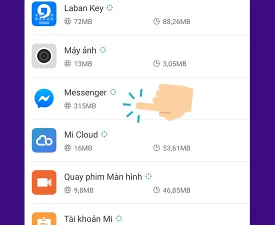 Xiaomi modellerinde Messenger sohbet balonlarını açma talimatları