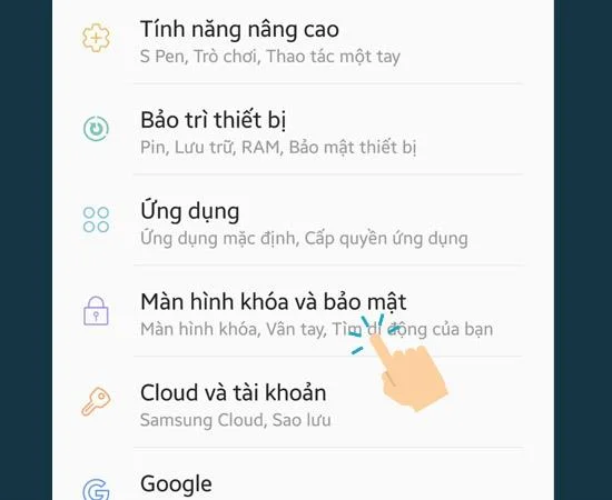 Samsung Galaxy A8에서 지문 스캐너를 빠르게 설정하는 방법