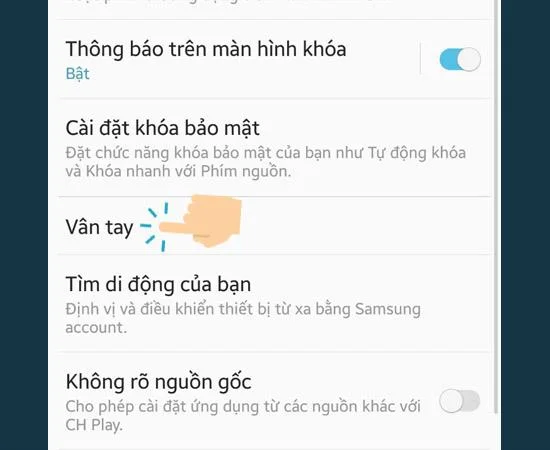 Samsung Galaxy A8에서 지문 스캐너를 빠르게 설정하는 방법