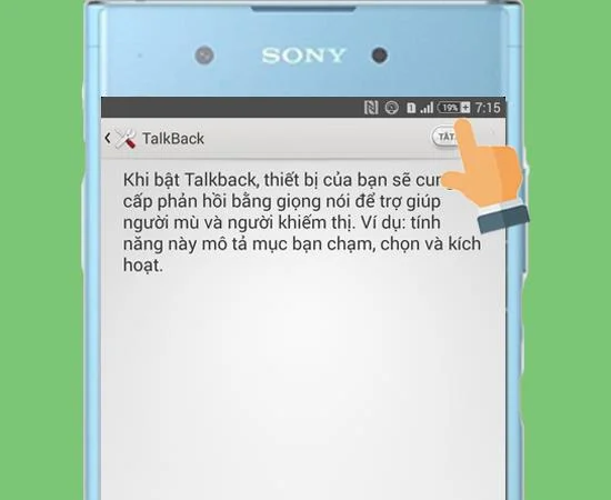 Sony Xperia 2019'da TalkBack erişilebilirliğini açmanın ve kapatmanın en hızlı yolu