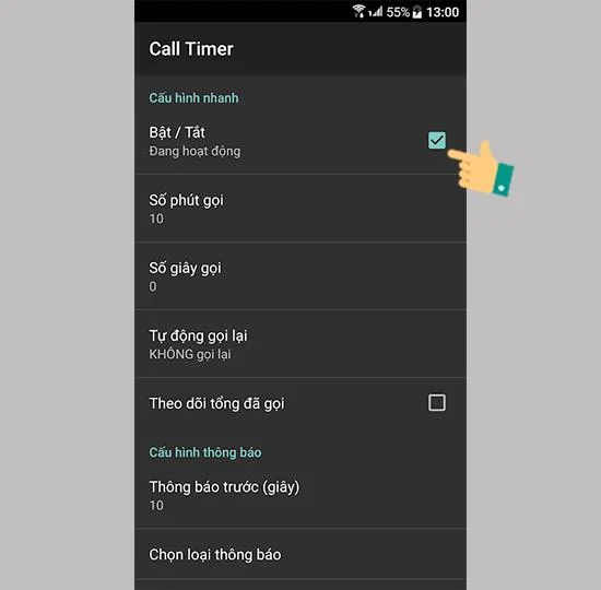 Android'de arama süresini sınırlama talimatları