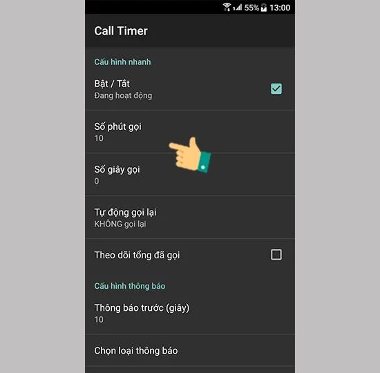 Android'de arama süresini sınırlama talimatları