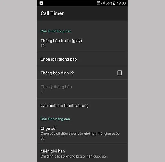 Android'de arama süresini sınırlama talimatları