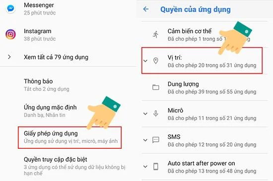 Android cihazlarda konum izinlerine sahip uygulamalar nasıl yönetilir?